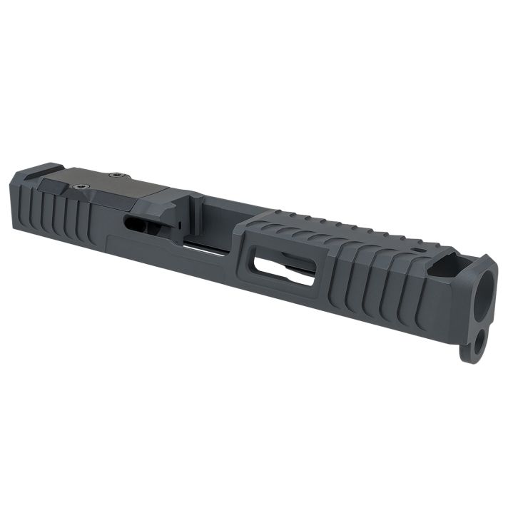 Zaffiri Precision ZPS.B.17.SG ZPS.IBS Custom Slide Fits Glock 17 Gen 3 Sniper Gray 17-4 Stainless Steel