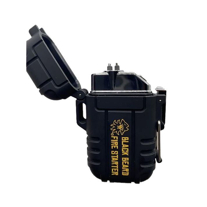 Black Beard Fire Starters ARC Arc Arc Lighter Black Includes USB Charging Cord
