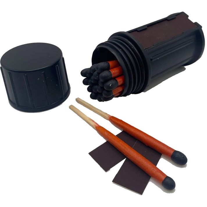 Black Beard Fire Starters MAT Stormproof MatchesBlack/Red 3" Long 20 Matches