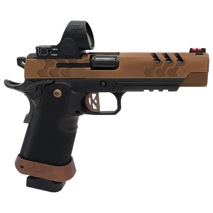 Kimber Mfg.,inc 3500055 2K11 Target (OI)9mm 20+1 5" High Polished w/ Coyote PVD, Brush Polish Flats w/ DLC Coating Stainless Steel Slide Aluminum Grip