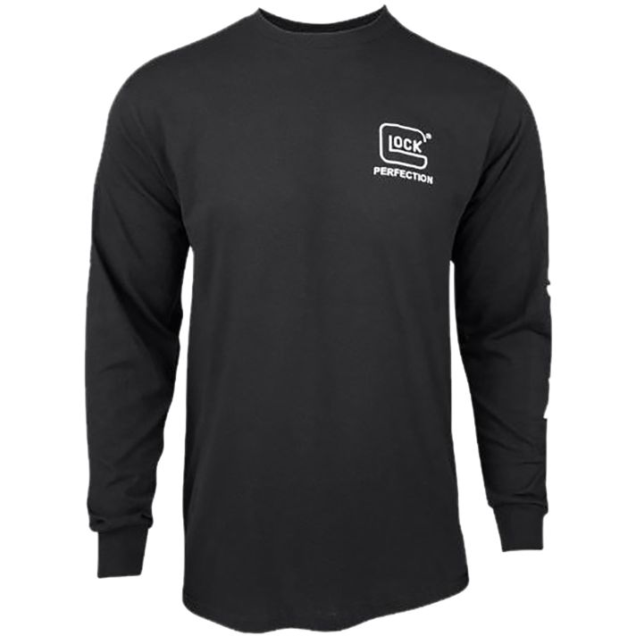 Glock AP96098 Perfection Long Sleeve Tee Black Pre-Shrunk Cotton Long Sleeve Small