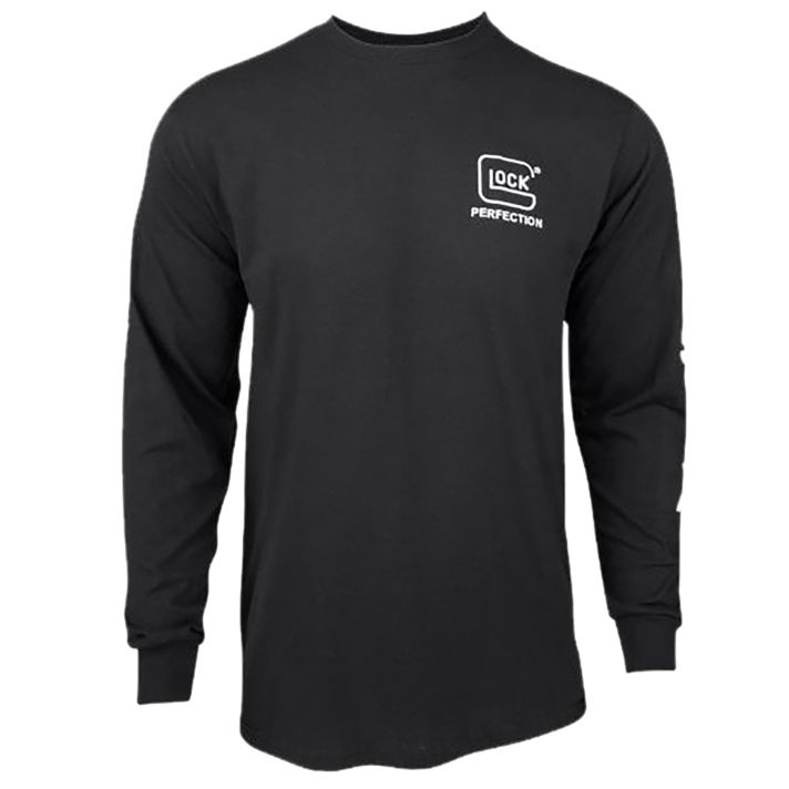 Glock AP96099 Perfection Long Sleeve Tee Black Pre-Shrunk Cotton Long Sleeve Medium