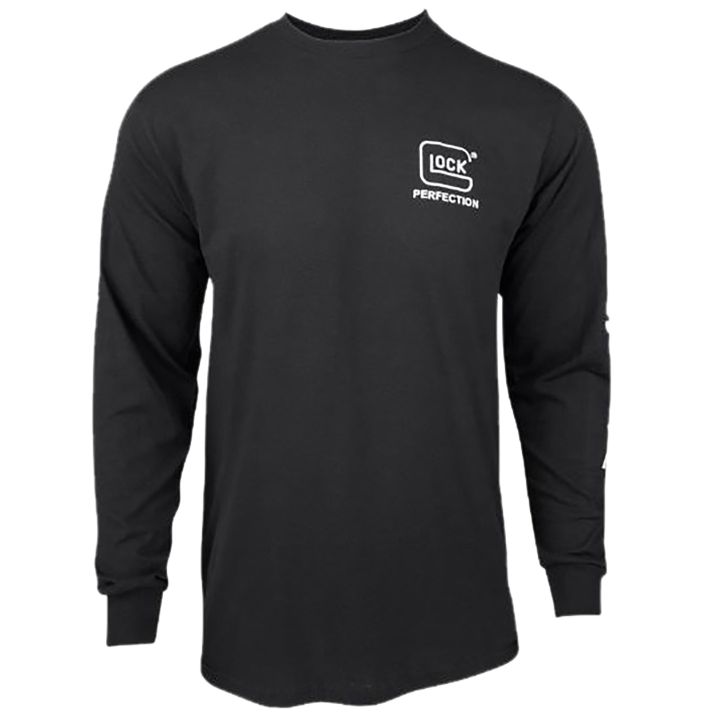Glock AP96100 Perfection Long Sleeve Tee Black Pre-Shrunk Cotton Long Sleeve Large