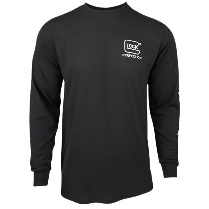 Glock AP96101 Perfection Long Sleeve Tee Black Pre-Shrunk Cotton Long Sleeve XL