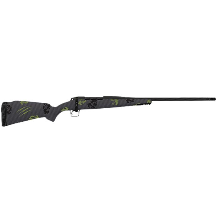 Fierce Firearms FRG300RUM26BF Twisted Rage 300 RUM 26" Armour Lube Black Steel Threaded Barrel, Drilled & Tapped Steel Receiver, LR Negative Comb Forest Camo Carbon Fiber Stock