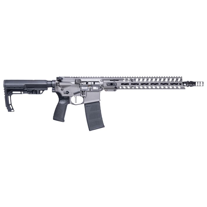 Patriot Ordnance Factory 02049 Minuteman300 Blackout 30+1 13.75" Black Nitride Barrel/ Tungsten Cerakote Aluminum Receiver Picatinny Rail