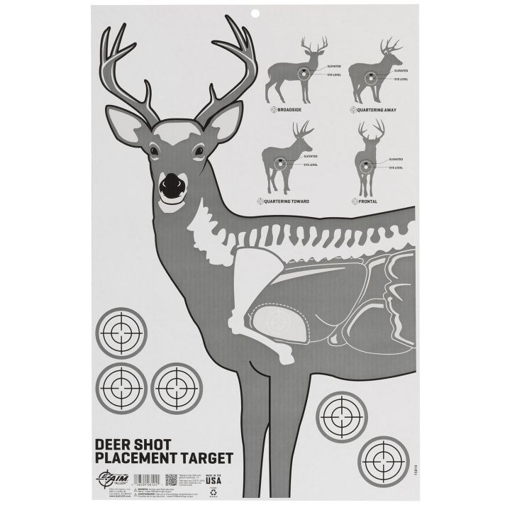 Allen 15810 Deer Vitals Corrugated Target Hanging Paper 23" x 35"