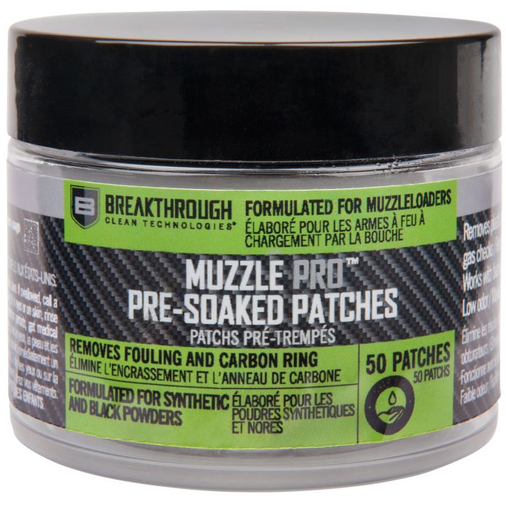 Breakthrough Clean BTMZSCP Muzzle Pro Pre-Soaked Patches 50
