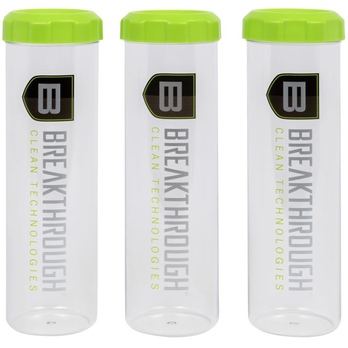 Breakthrough Clean BTSCT3PKSuppressor Tubes Clear/Green 3 Pack