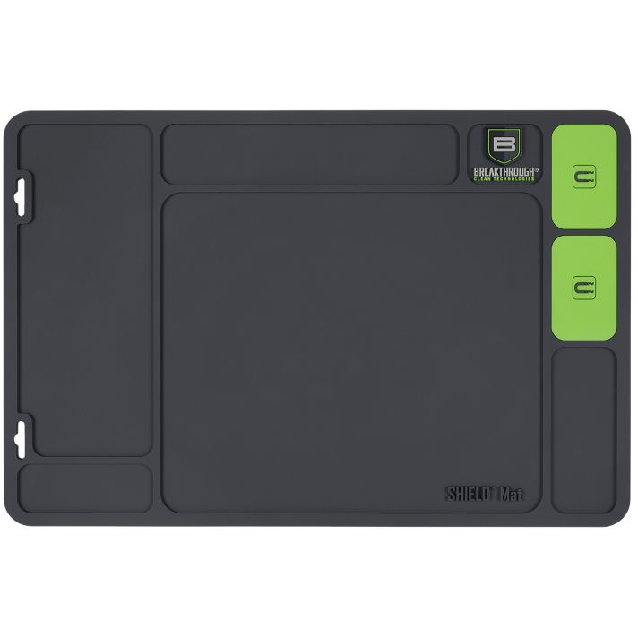 Breakthrough Clean BTSGMHShield Mat Gray and Green PVC 17.88"x11.88"