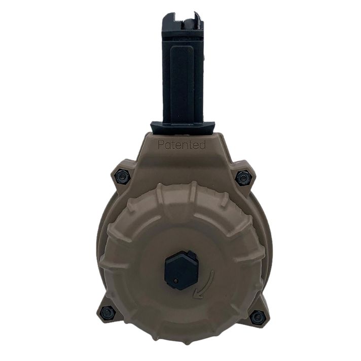 ProMag DRMA22-FDE 50rd Drum 9mm Fits CZ Scorpion Flat Dark Earth DuPont Zytel Polymer