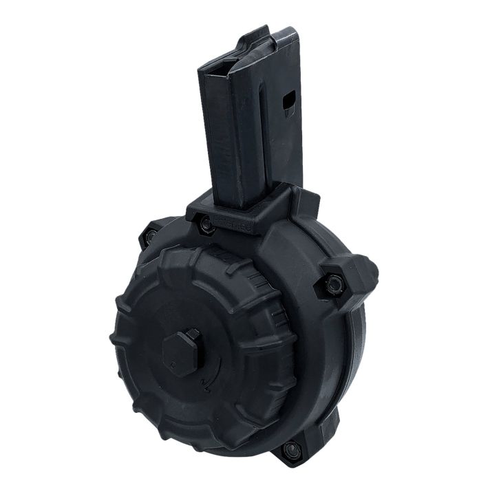 ProMag DRMA108 50rd Drum 6.8 SPC Fits AR-15 Black DuPont Zytel Polymer