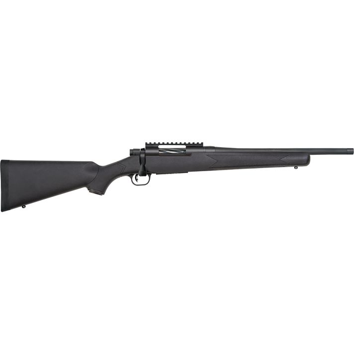 Mossberg 28230 Patriot Carbine 6.5 Creedmoor 5+1 18" Matte Blued Threaded Bull Barrel, Matte Blued Picatinny Rail Receiver, Black Fixed Synthetic Stock