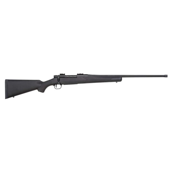 Mossberg 28233 Patriot Carbine 6.5 PRC 5+1 20" Matte Blued Threaded Bull Barrel, Matte Blued Picatinny Rail Receiver, Black Fixed Synthetic Stock