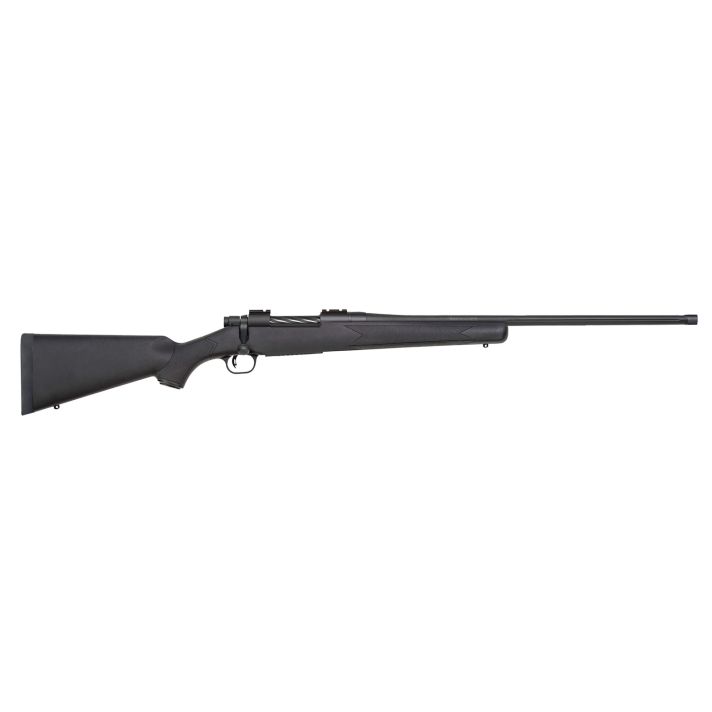 Mossberg 28234 Patriot Carbine 300 Win Mag 5+1 20" Matte Blued Threaded Bull Barrel, Matte Blued Drilled & Tapped Receiver, Fixed Black Synthetic Stock