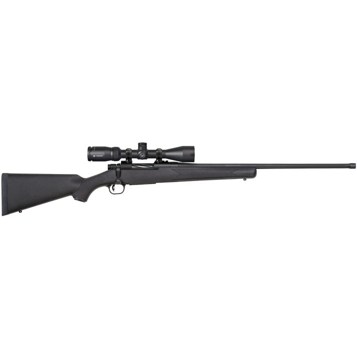 Mossberg 28246 Patriot w/Optic 450 Bushmaster 4+1 20" Matte Blued Threaded Barrel, Matte Blued Drilled & Tapped Receiver, Fixed Black Synthetic Stock, Vortex Crossfire II 3-9x40mm