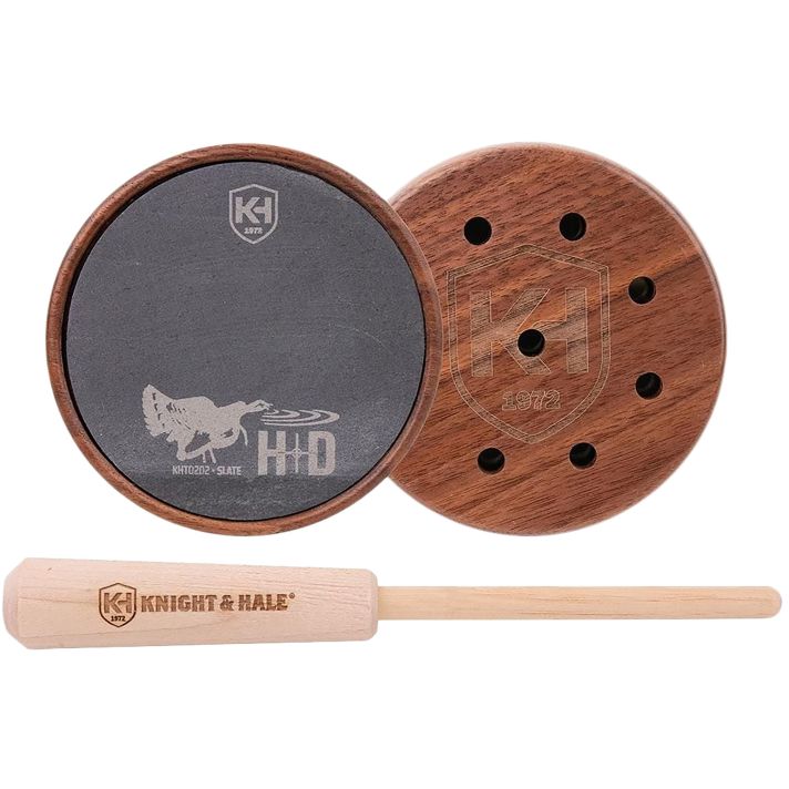 Knight & Hale KHT0202 HD Slate Pot Call Turkey Sounds Walnut/Hickory