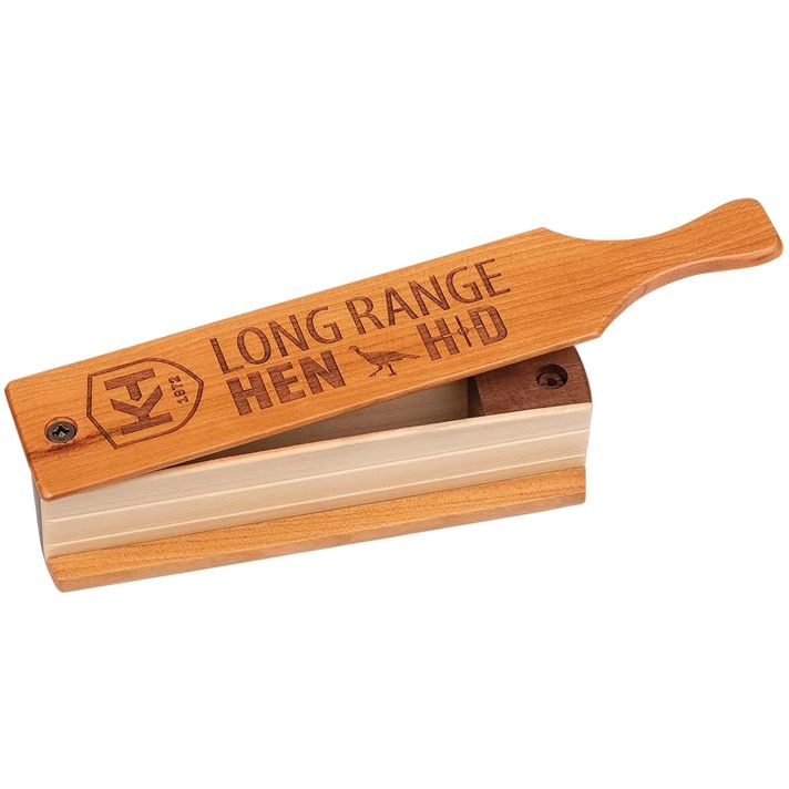 Knight & Hale KHT0207 HD Long Range Hen Box Call Turkey Sounds Cherry/Walnut