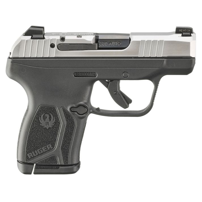Ruger 13748 LCP Max *CA Complaint Compact Frame 380 ACP 10+1 2.80" Black Oxide Alloy Steel Barrel, Matte Stainless Serrated Steel Slide, Black Polymer Frame, Black Polymer Grip