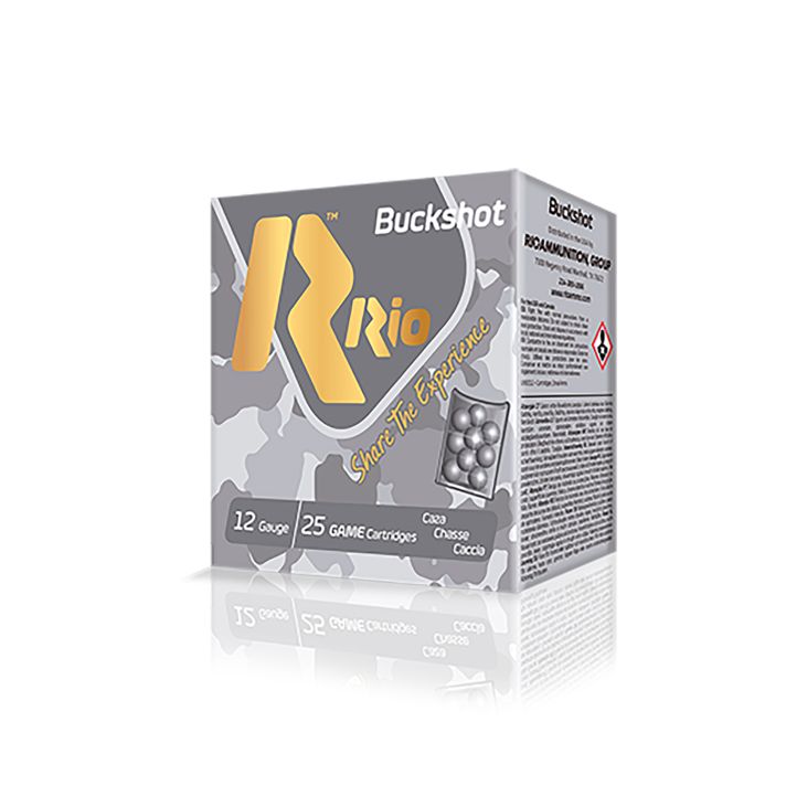 Rio Ammunition RHD9PB Royal Buck12Gauge 2.75" 9Pellets 1Buck Shot 25 Per Box/10 Case