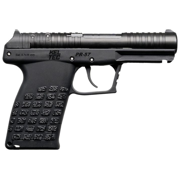 Kel-Tec PR57BLK PR57Compact Frame 5.7x28mm 20+1 4" Black Steel Barrel, Black Optic Ready/Serrated Slide, Black Textured Grip