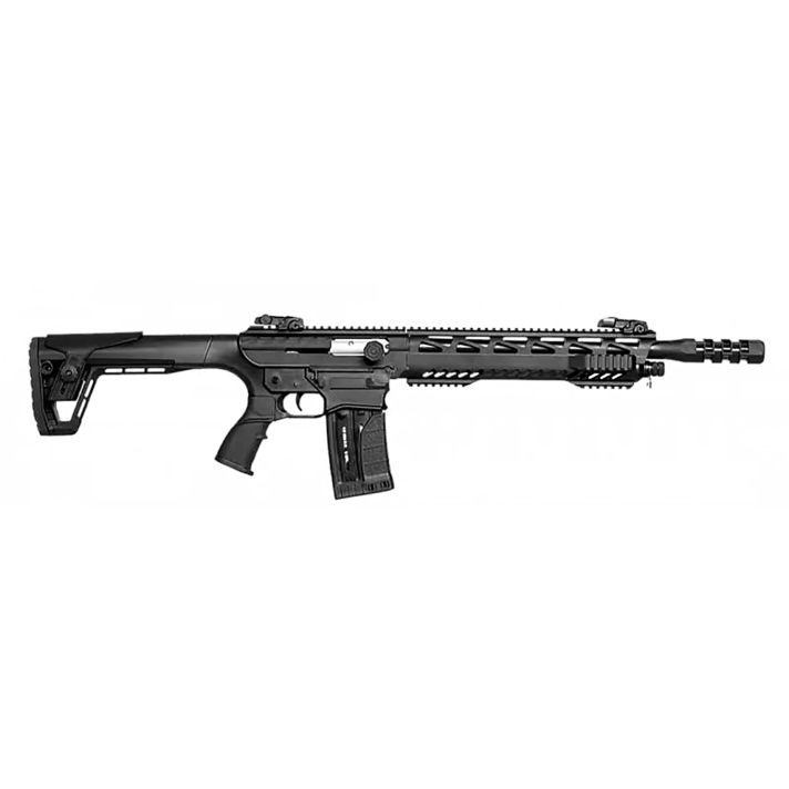 Gforce Arms GF991220DLX GF99 Deluxe 12 Gauge 5+1 20" Black Threaded Barrel, Black Cerakote Picatinny Rail Receiver, Adjustable Black Synthetic Stock