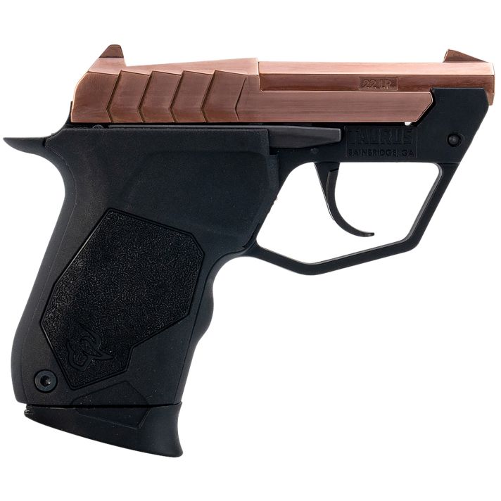 Taurus 1-22TUC13RG 22TUCMicro-Compact Frame 22 LR 9+1 2.50" Polished Rose Gold PVD Steel Tip-Up Barrel, Rose Gold PVD Serrated Stainless Steel Slide, Black Polymer Frame, Black Polymer Grip