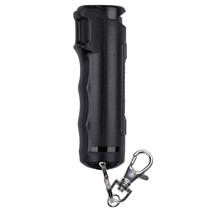 Sabre F15BUSG02 Flip Top Pepper Spray Black Includes Snap Clip