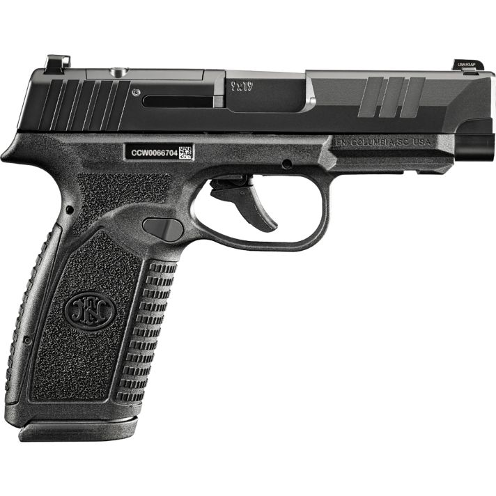 FN 66101759 Reflex XL MRD Micro-Compact Frame 9mm 15+1/18+1 3.80" Black Target Crown Steel Barrel, Optic Cut/Serrated Black Slide, Polymer Frame w/Picatinny Rail, Interchangeable Backstrap Grip