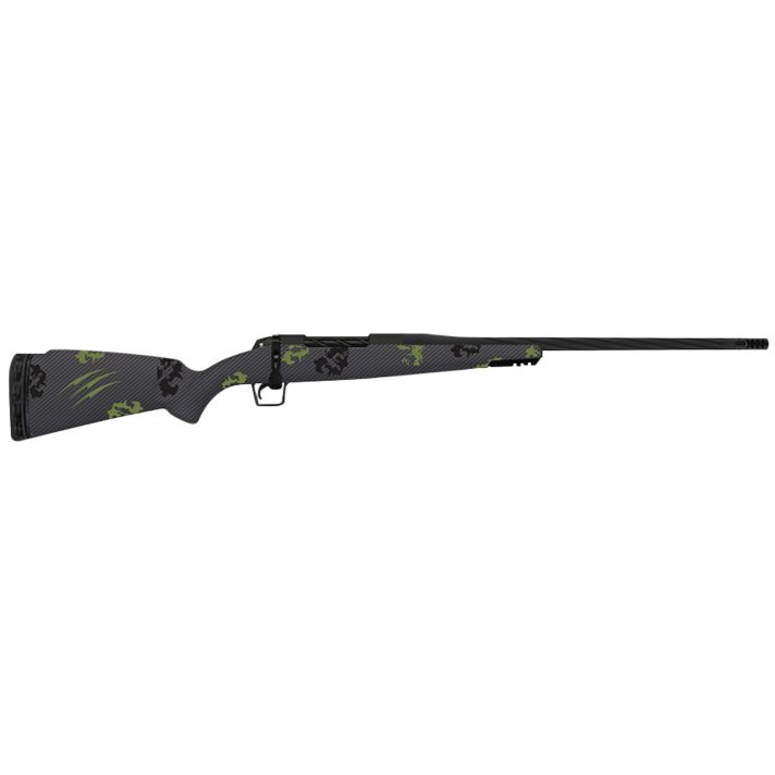 Fierce Firearms TWROG7MMBC20BF Twisted Rogue 7mm BC 20" Armour Lube Black Steel Threaded Barrel, Drilled & Tapped Steel Receiver, LR Negative Comb Forest Camo Carbon Fiber Stock