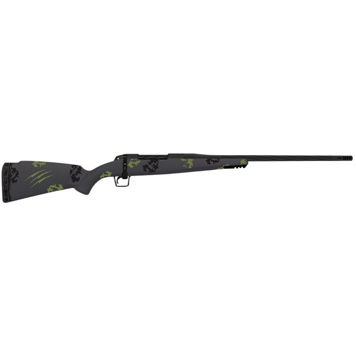 Fierce Firearms TWROG300WIN20BF Twisted Rogue 300 Win 20" Armour Lube Black Fluted Threaded Barrel, Drilled & Tapped Steel Receiver, LR Negative Comb Forest Camo Carbon Fiber Stock