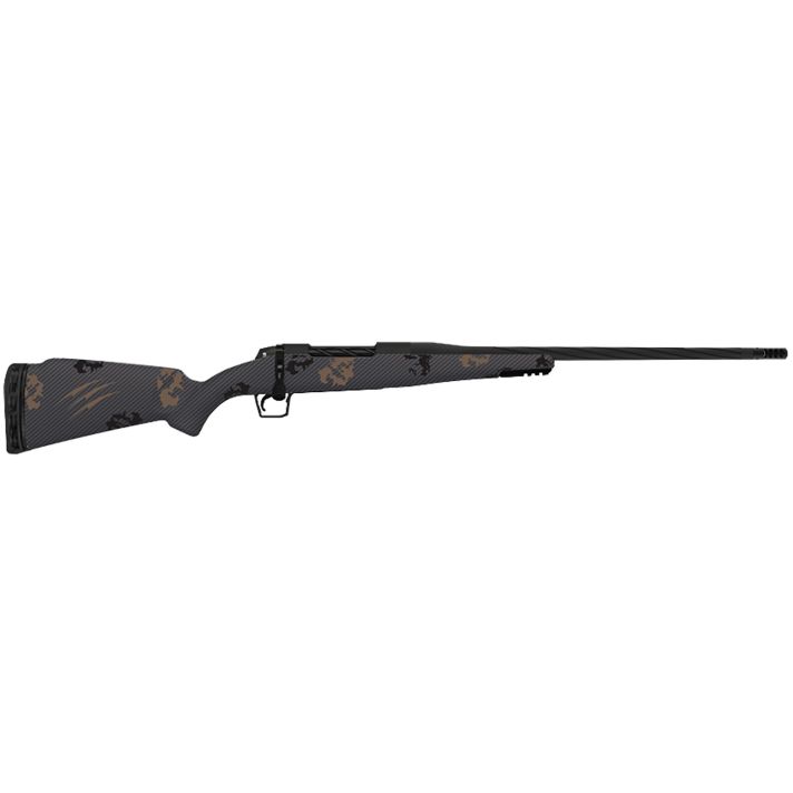 Fierce Firearms TWROG300WIN22BT Twisted Rogue Mini 300 Win Armour Lube Black Steel Threaded Barrel, Drilled & Tapped Steel Receiver, LR Negative Comb Trophy Camo Carbon Fiber Stock