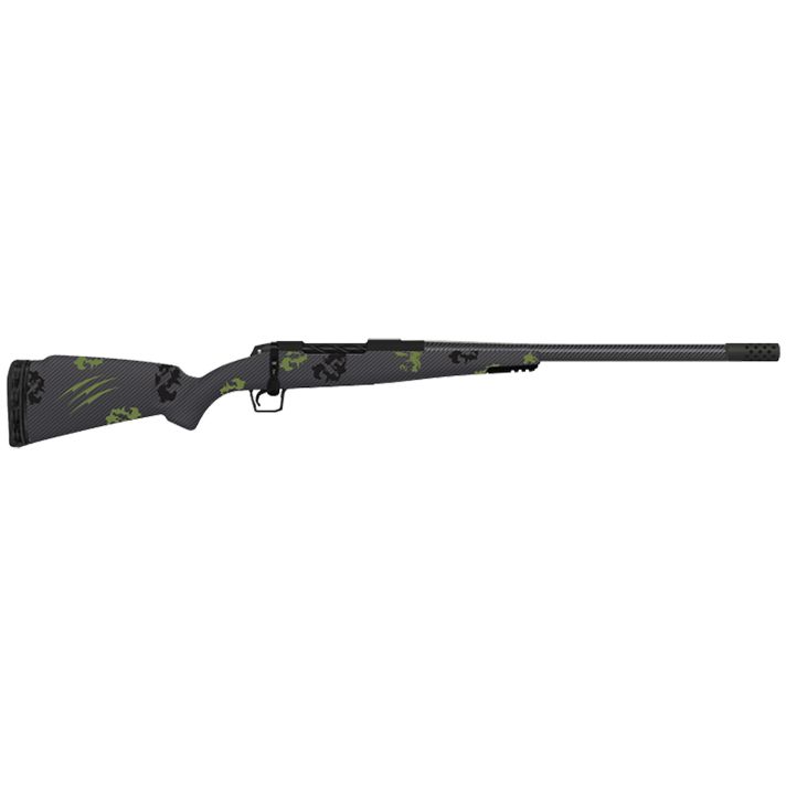 Fierce Firearms TWTROG300WIN24BF Twisted TI Rogue 300 Win 24" Black Cerakote Steel Threaded Barrel, Drilled & Tapped Titanium Receiver, LR Negative Comb Forest Camo Carbon Fiber Stock