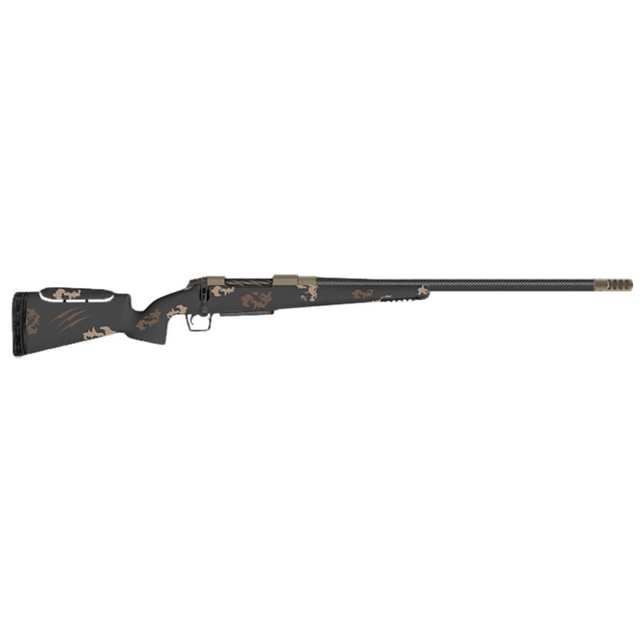 Fierce Firearms FCTRFP7MMBC20BS CT Rival FP 7mm BC 20" Black Matrix Carbon Fiber Match Grade Threaded Barrel, Black Cerakote Drilled & Tapped Titanium Receiver, Adj Comb Carbon Fiber Stock