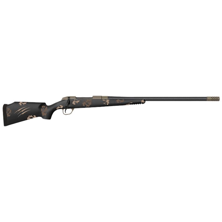 Fierce Firearms FCRG7MMBC20BS Carbon Rage7mm BC 3+1 20" Black Cerakote Carbon Fiber Barrel, Black Cerakote Drilled & Tapped Stainless Steel Receiver, Carbon Fiber Stock