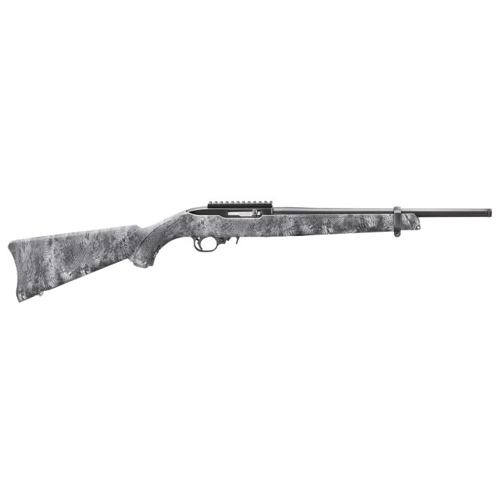 Ruger 31215 10/22Carbine 22 LR 10+1 16.12" Satin Black Steel Threaded Barrel, Steel Receiver w/Scope Rail, Fixed Kryptek Typhon Camo Synthetic Stock