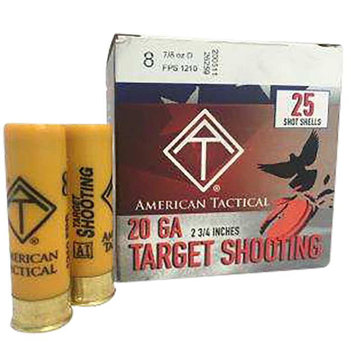 ATITarget Load20Gauge 2.75" 7/8oz 8Shot 25 Per Box/10 Case