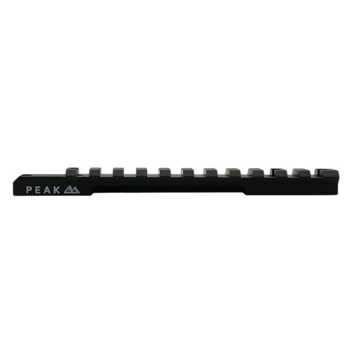 Weatherby J010002 Picatinny Rail Peak 44 Black Aluminum Weatherby Mark V Picatinny Rail/Weaver Mount Standard 6-Lug Action