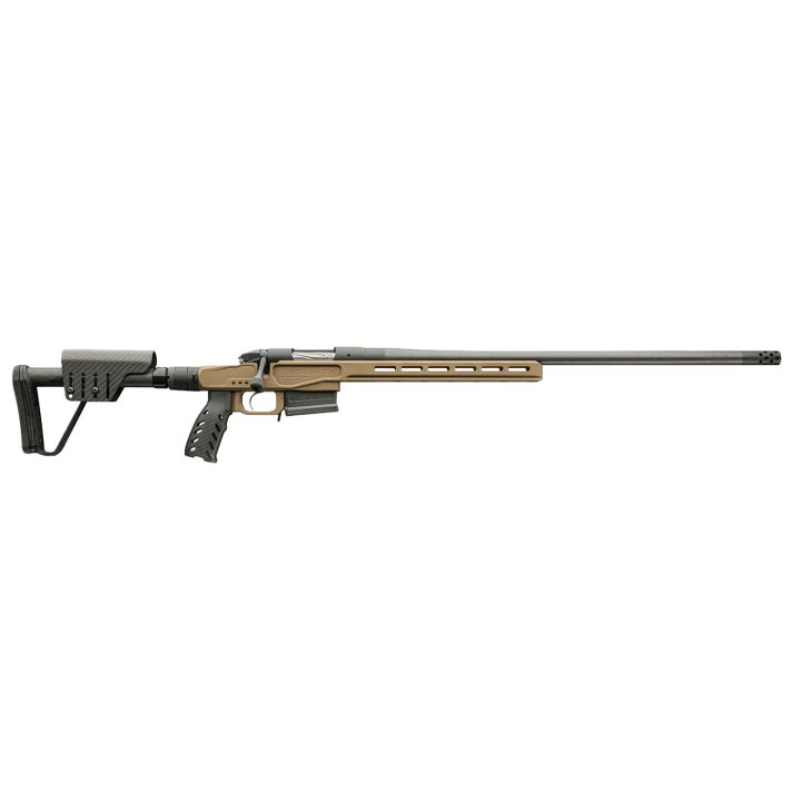 Bergara Rifles BPR3722CM Premier MgLite Full Size 22 Creedmoor 5+1 20" Carbon Fiber CURE Carbon Fiber Barrel, Graphite Black Cerakote Steel Receiver, Flat Dark Earth XLRFolding Chassis