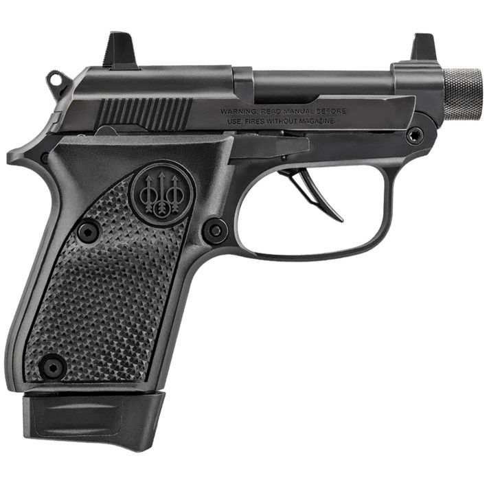 Beretta USA J20X22R8TB 20X Bobcat 22 LR 8+1 2.80" Black Steel Barrel, ELS/Serrated Steel Slide & Polymer Frame w/Beavertail, Helica Texture Grip