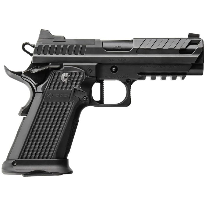 Fusion Firearms XP9BLK XP Pro 9mm Luger 17+1 4" Black Tennifer Bull Barrel, Black Optic Cut/Serrated/Vent Cut Slide, Black Steel Frame w/Beavertail & Picatinny Rail, Black Aluminum Grip