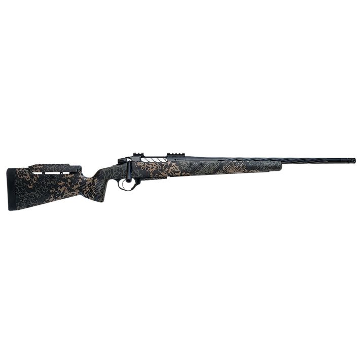 Seekins Precision 0011710297-F Havak PH3 300 PRC 26" Black Fluted Threaded Barrel, Black Picatinny Rail Steel Receiver, Adj Cheek Riser Woodland Shadow Synthetic Stock