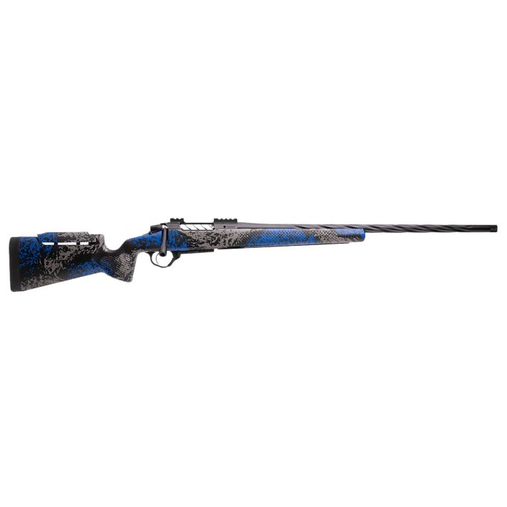 Seekins Precision 0011710325-F Havak PH3 6.5 PRC 24" Black Fluted Threaded Barrel, Black Picatinny Rail Steel Receiver, Adj Cheek Riser Glacier Shadow Synthetic Stock