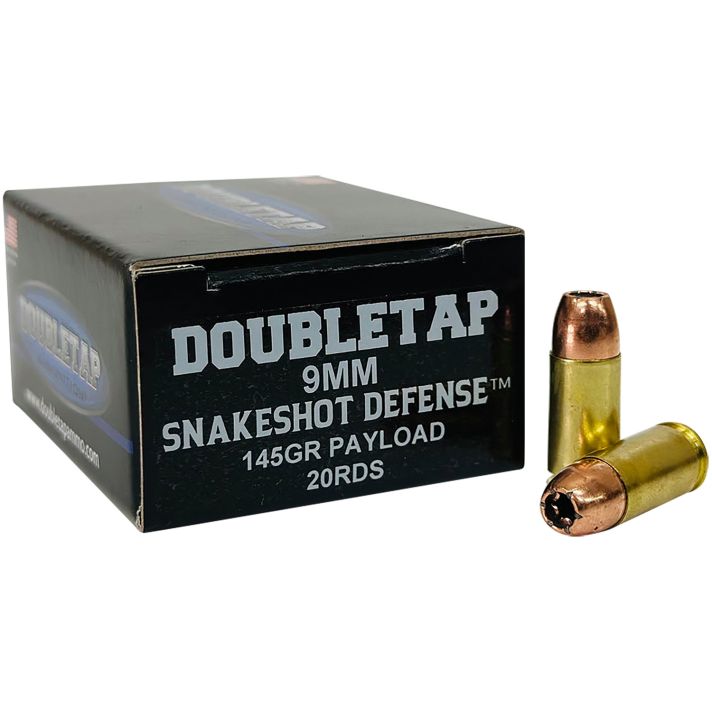 DoubleTap Ammunition 9MMSS20 Snake Shot9mm 20 Per Box/50 Case