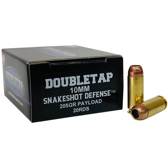 DoubleTap Ammunition 10MMSS20 Snake Shot10mm 20 Per Box/50 Case
