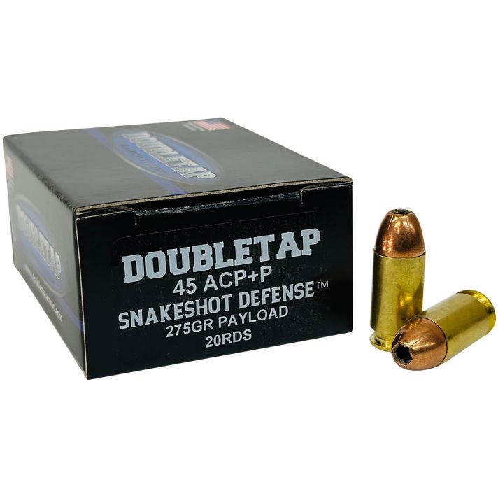 DoubleTap Ammunition 45ASS20 Snake Shot45ACP 20 Per Box/50 Case