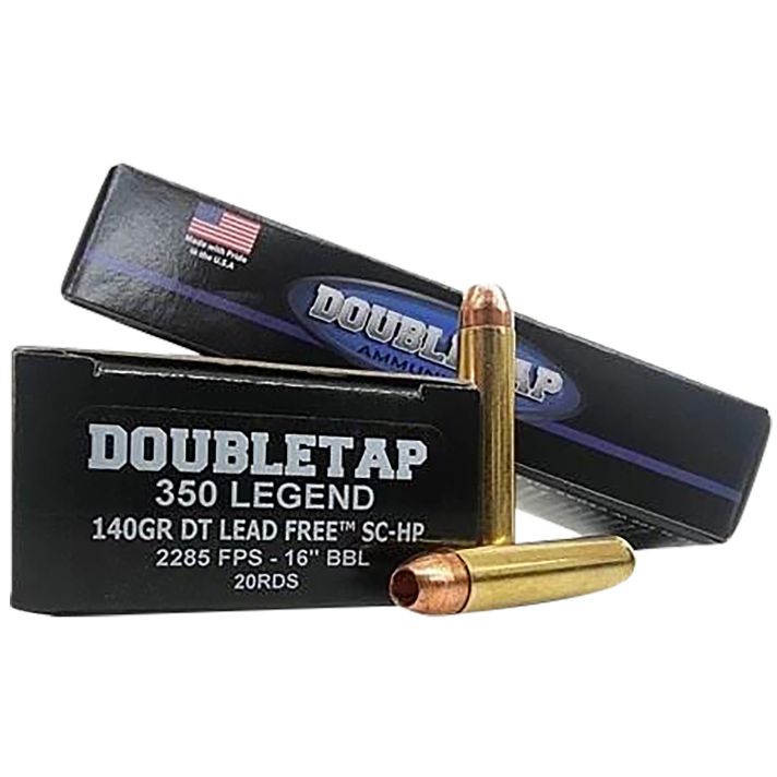 DoubleTap Ammunition 350L140X 350Legend 140gr DT Lead Free 20 Per Box/50 Case