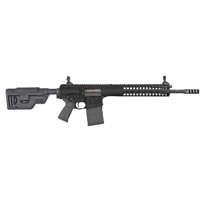 LWRC REPRMKIIR7BF16SC R.E.P.R. MKII 7.62x51mm NATO 20+1 16" Black Nitride Threaded Barrel, Black Cerakote Picatinny Rail Receiver, B5 Systems Precision Stock Black Synthetic Stock, Black Magpul+ Grip