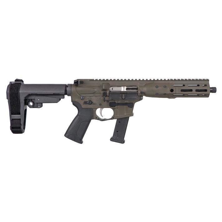 LWRC ICP9PBC8SBA3 IC-99mm Luger 8.50" 33+1 Black Nitride Threaded Barrel, Patriot Brown Anodized Aluminum Picatinny Rail Receiver, SB Tactical SBA3 Brace, LWRC Ultra Combat Grip, Ambidextrous