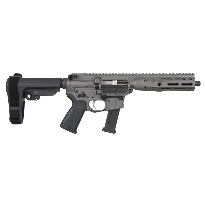 LWRC ICP9TG8SBA3 IC-99mm Luger 8.50" 33+1 Black Nitride Threaded Barrel, Tungsten Anodized Aluminum Picatinny Rail Receiver, SB Tactical SBA3 Brace, LWRC Ultra Combat Grip, Ambidextrous